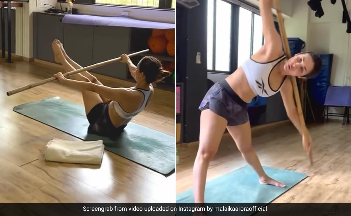 Arhaan Khan’s Mother Malaika Arora Chooses The Most Unique Danda Yoga Workout To Exercise Her Core