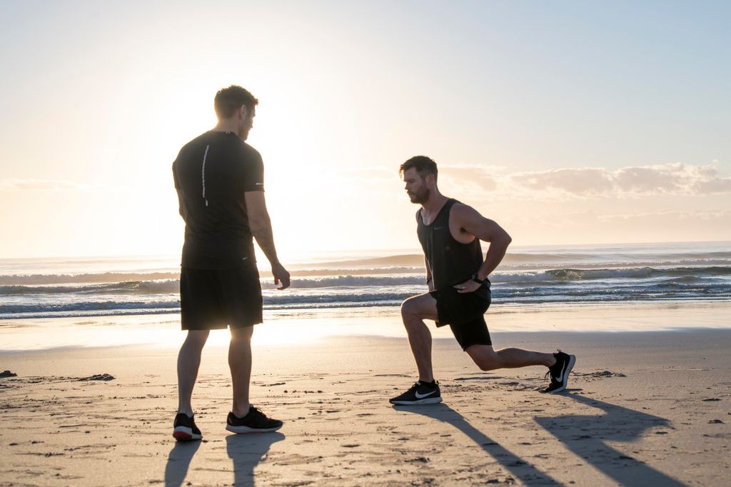 Luke training Chris